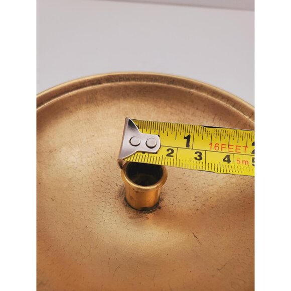 vintage solid brass candle holder Made In italy - Picture 10 of 10